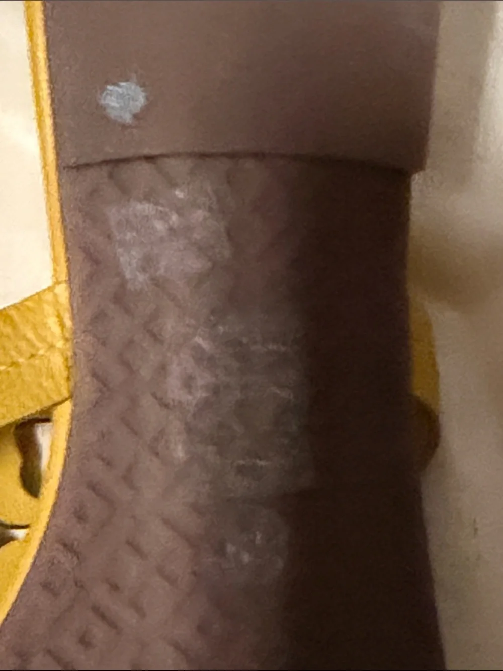 Tory Burch Mustard Yellow Miller Logo Thong Sandals